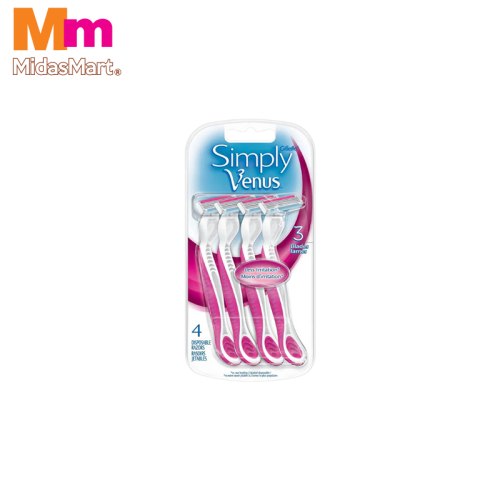 GILLETTE SIMPLY VENUS DISPOSABLE (4 PIECES)