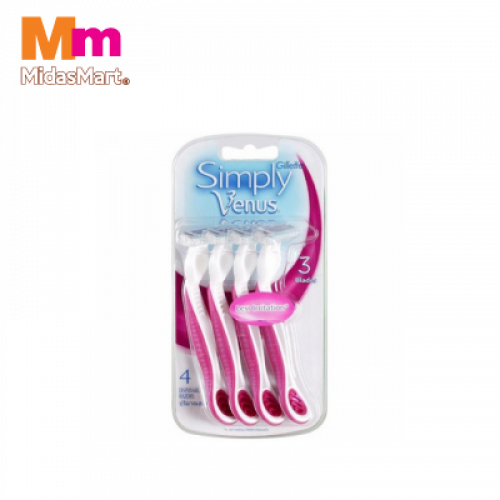 GILETTE SIMPLY VENUS DISP 4'S 1X4'S