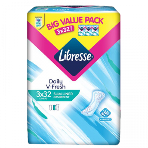 LIBRESSE MP SLIM PANTYLINER 1X3X32'S