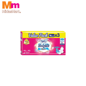 SOFY BODY FIT DAY MAXI WING TRIPLE PACK (3 X 16'S)