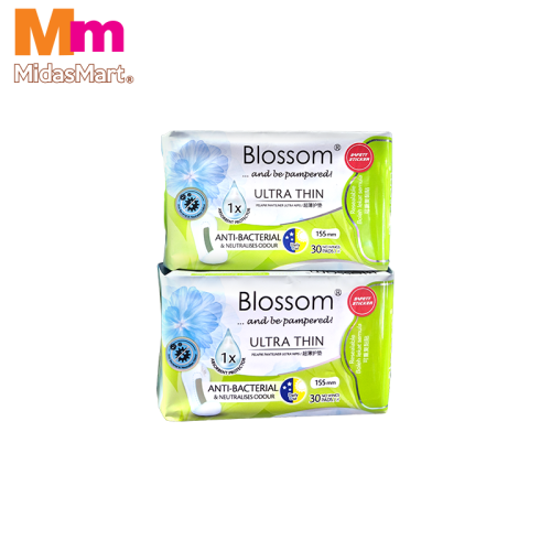 BLOSSOM PANTYLINER ULTRA THIN WING COTTONY (30 PIECES)