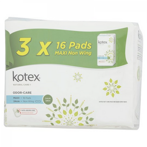 KOTEX NAT CARE MAXI NW HERBAL COOL 1X3X16'S