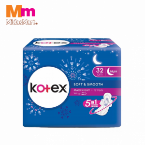 KOTEX S&S OVERNIGHT WING 32CM 1X12'S
