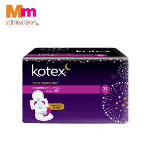 KOTEX PAG OVERNIGHT WING 32CM 1X12'S