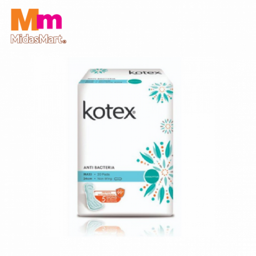 KOTEX NAT CARE MAXI NW ANTI BACT 1X20'S KOTEX NAT CARE MAXI NW ANTI BACT 1X20'S