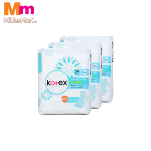 KOTEX NATURAL CARE ANTI-BACTERIAL MAXI NON-WING VALUE PACK (3 X 20'S)