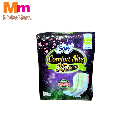 SOFY COMFORT NIGHT WING SLIM 35CM (14'S)