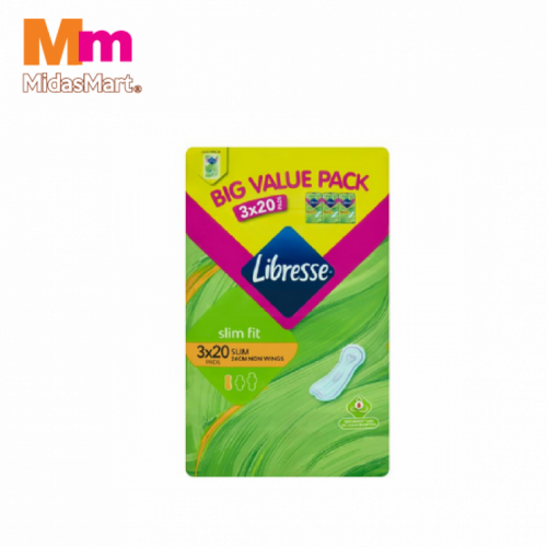 LIBRESSE SLIM N/WING 24CM MP 1X3X20'S LIBRESSE SLIM N/WING 24CM MP 1X3X20'S