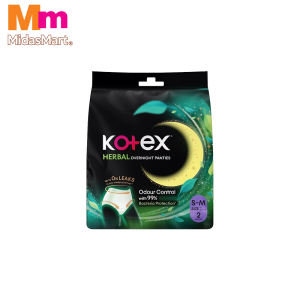 KOTEX OVERNIGHT PANTIES - SIZE M (2 PACK)