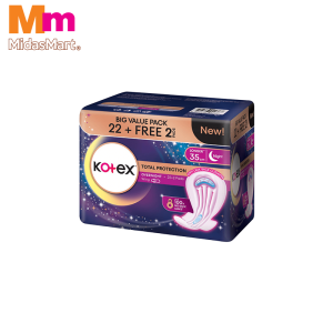 KOTEX OVERNIGHT 35CM VALUE PACK (22 + 2 FREE)
