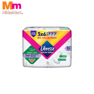 LIBRESSE ODOUR CARE WIDE BACK NIGHT VALUE PACK (3 X 6'S)