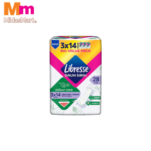 LIBRESSE ODOUR CARE MAXI WING VALUE PACK (3 X 14'S)