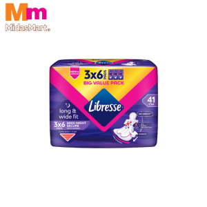 LIBRESSE WIDE BACK NIGHT WING VALUE PACK (3 X 6'S)