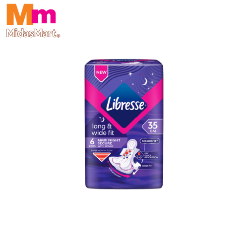 LIBRESSE WIDE BACK NIGHT WING (6 PACK)