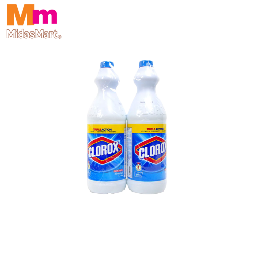 CLOROX LIQUID BLEACH TWIN PACK REGULAR (2 X 1L)