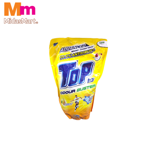 TOP CONCENTRATED LIQUID DETERGENT ODOUR BUSTER - REFILL (1.5KG)