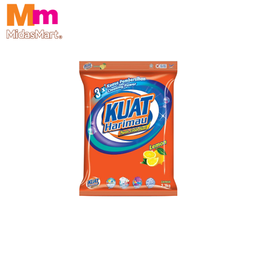 KUAT HARIMAU POWDER DETERGENT LEMON (2.3KG)