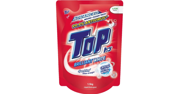 Top Rince Clean TOP CONCENTRATED LIQUID DETERGENT BRILLIANT CLEAN RED (1.5KG)
