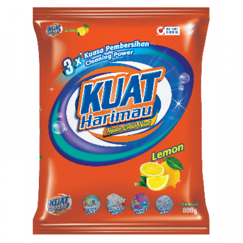 KUAT HARIMAU DETERGENT ZESTY LEMON 1 X 750G