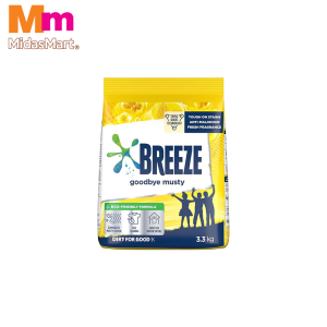 BREEZE POWDER DETERGENT GOODBYE MUSTY (3.3KG)