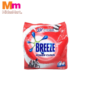 BREEZE POWER CLEAN LAUNDRY POWDER (750G)
