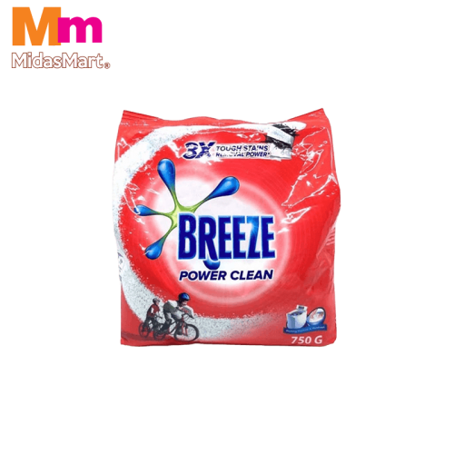 BREEZE POWER CLEAN LAUNDRY POWDER (750G)