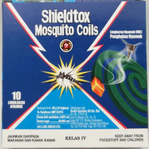 SHIELDTOX MOSQUITO COIL 1 X 10'S