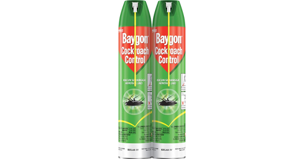BAYGON AEROSOL COCKROACH TWIN PACK (2 X 570ML)