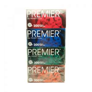 PREMIER BOX TISSUE-COLOUR 1X4X200S