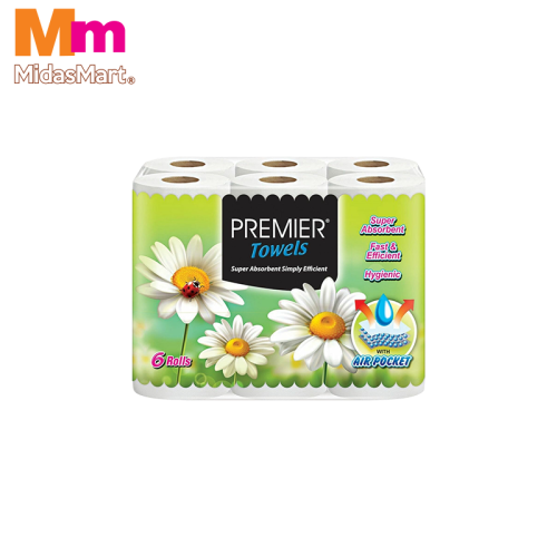PREMIER KITCHEN TOWEL (6 ROLLS X 60 SHEETS)