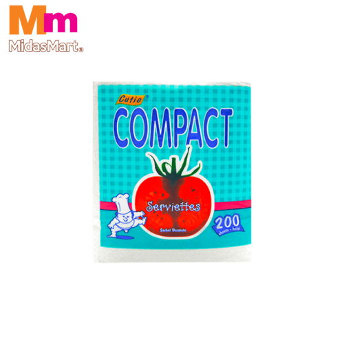 CUTIE COMPACT SERVIETTE (200 SHEETS)