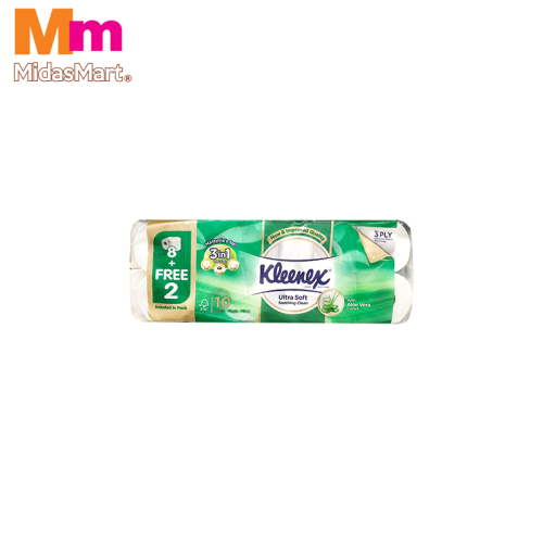 KLEENEX 3-PLY CLEAN CARE TOILET TISSUE (10 ROLLS)