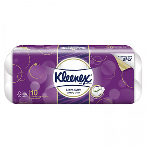 KLEENEX  3PLY BT CLEAN CARE REG 1X10X190'S