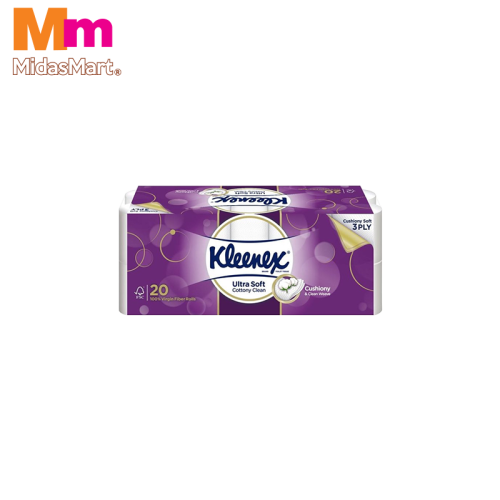 KLEENEX ULTRA SOFT MEGA BATHROOM TISSUE (20 ROLLS X 200 SHEETS)