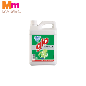 GLO DISHWASHING LIQUID LIME BOTTLE (4.5L)