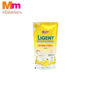 LIGENT DISHWASHING LIQUID REFILL LEMON (600ML)
