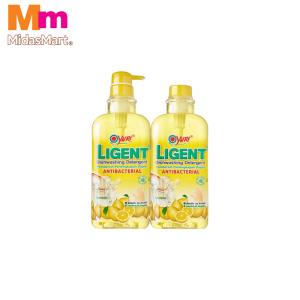 LIGENT DISHWASHING LIQUID TWIN PACK LEMON (2 X 1L)
