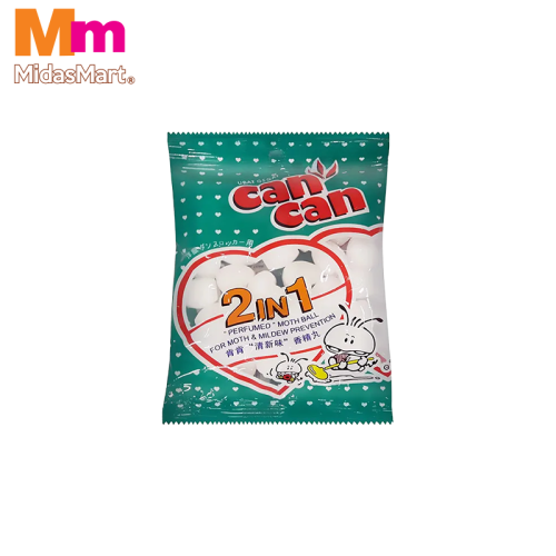 CAN CAN 2-IN-1 MOTH BALL (130G)