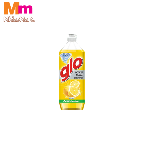 GLO DISHWASHING LIQUID LEMON (800ML)