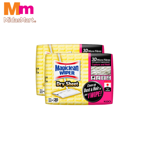 MAGICLEAN WIPER SHEETS TWIN PACK (2 X 20'S)