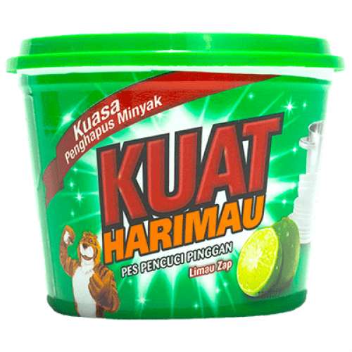 KUAT HARIMAU DISH WASH PASTE LIME 1X750G