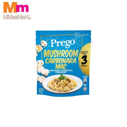 PREGO QUICK COOK PASTA MUSHROOM CARBONARA (71G)