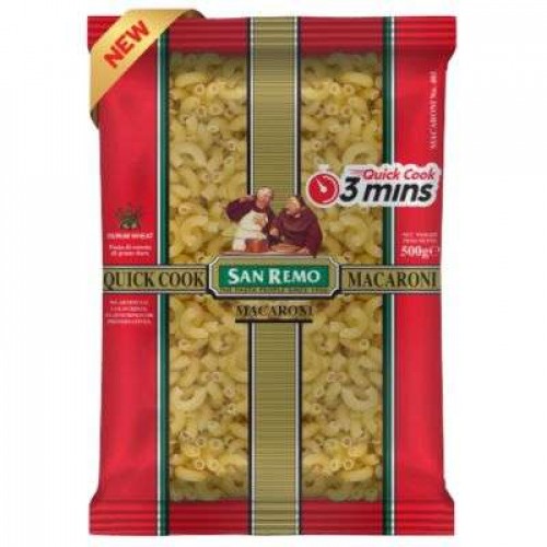 SAN REMO QUICK COOK MACARONI  1X500G