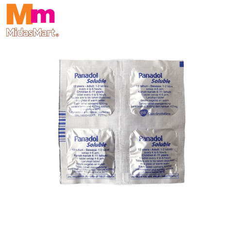 PANADOL SOLUBLE TABLETS (4'S)