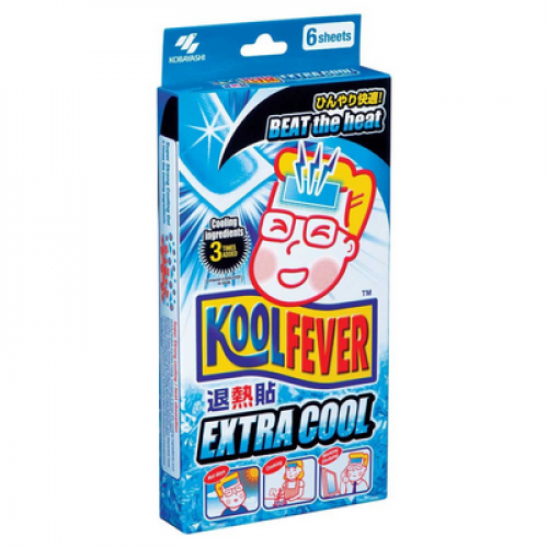 KOOLFEVER COOLING GEL SHEET (ADULT-6PC) 1X1BX