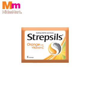 STREPSILS - ORANGE WITH VITAMIN C (6 PIECES)