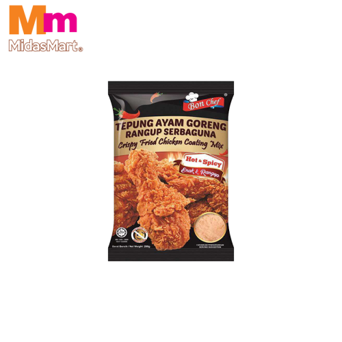 BON CHEF CRISPY CHICKEN COATING MIX HOT & SPICY (3KG)