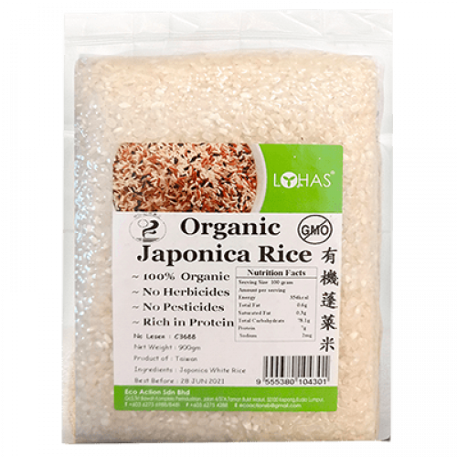 EA ORGANIC JAPONICA RICE 1X900G