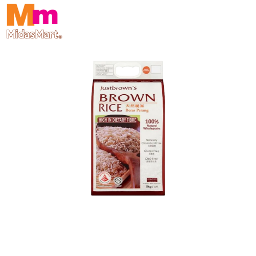 JUST BROWN'S UNPOLISHED BROWN RICE (5KG)