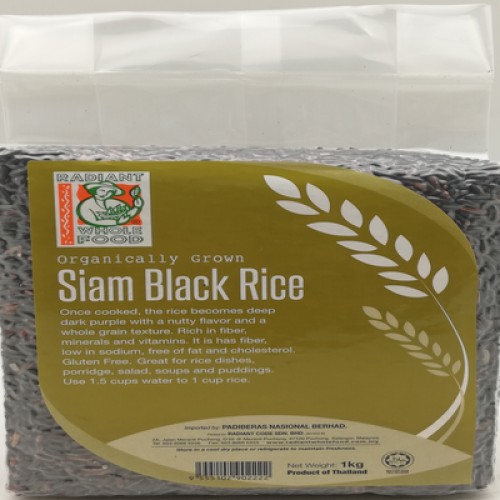 RADIANT SIAM BLACK RICE 1X1KG